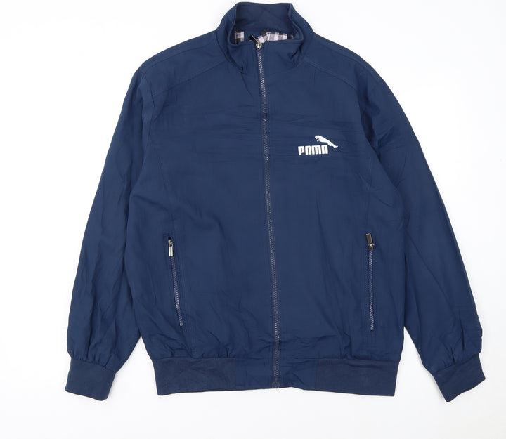 Puma Men's Blue XL Track Jacket Lightweight Zip Activewear