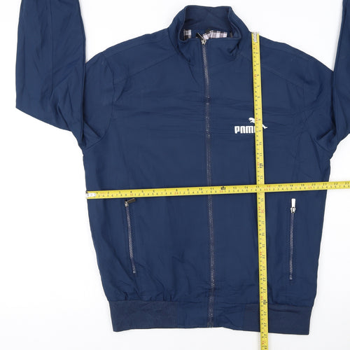 Puma Men's Blue XL Track Jacket Lightweight Zip Activewear