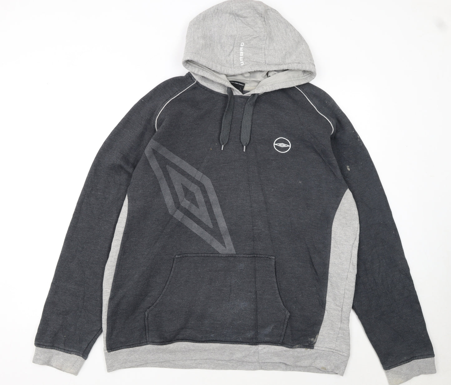 Umbro Men's Grey XL Pullover Hoodie Sweatshirt Sportswear
