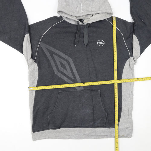 Umbro Men's Grey XL Pullover Hoodie Sweatshirt Sportswear