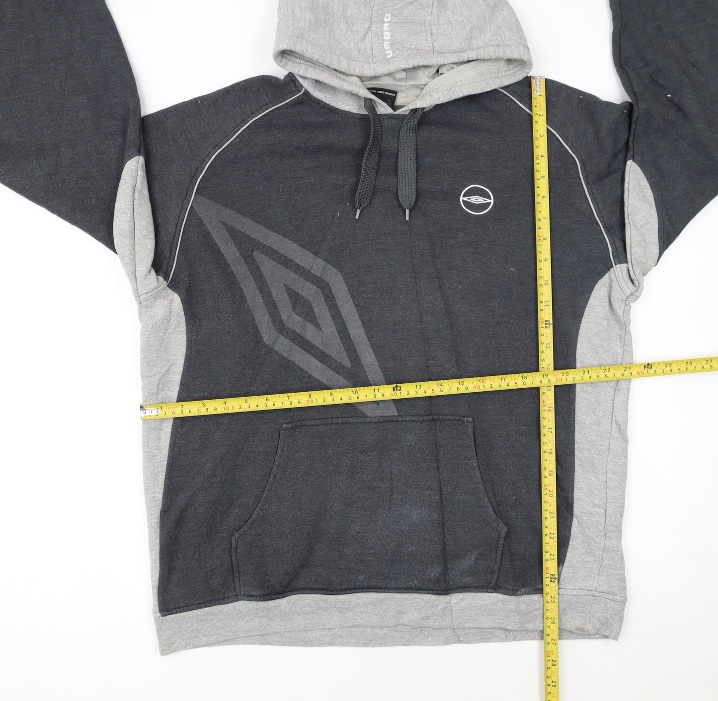 Umbro Men's Grey XL Pullover Hoodie Sweatshirt Sportswear
