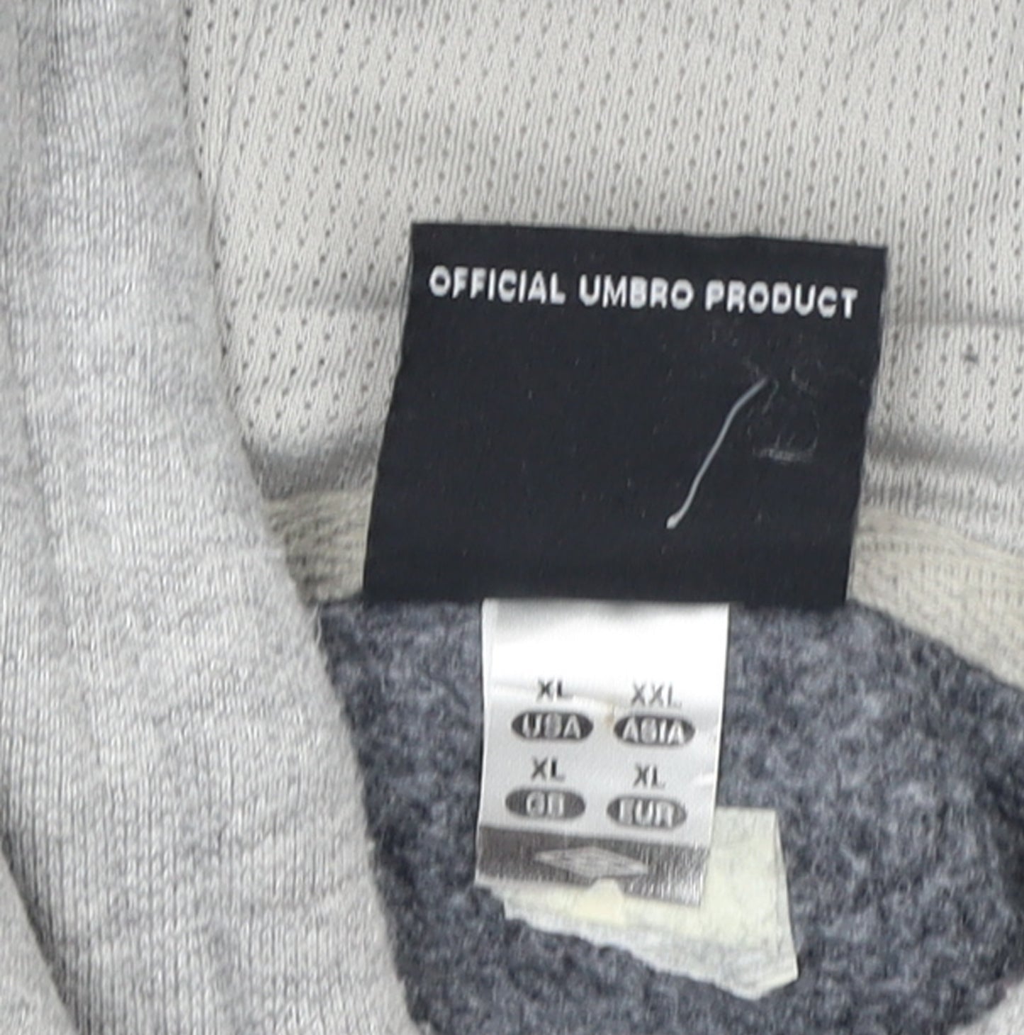 Umbro Men's Grey XL Pullover Hoodie Sweatshirt Sportswear
