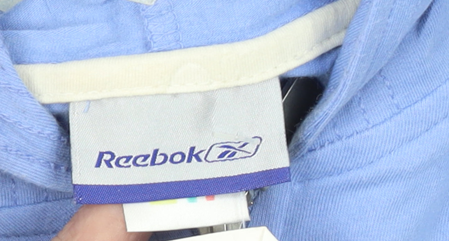 Reebok Women's Blue 1/2 Zip Hooded Sweatshirt Size 16