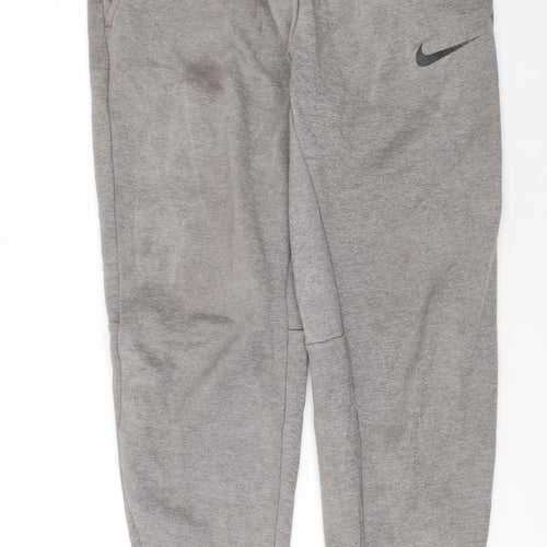 Nike Men's Grey Dri-FIT Jogger Sweatpants M Regular Fit