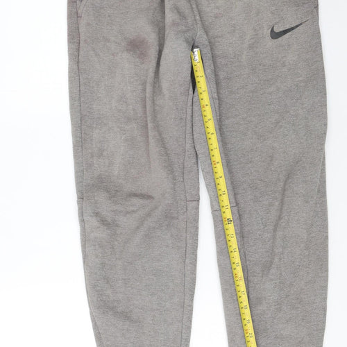 Nike Men's Grey Dri-FIT Jogger Sweatpants M Regular Fit
