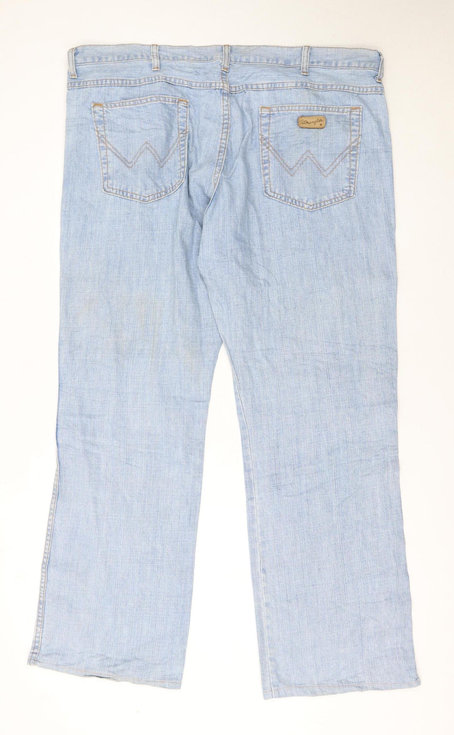 Wrangler Men's Blue Bootcut Jeans W40 L32 100% Cotton Denim