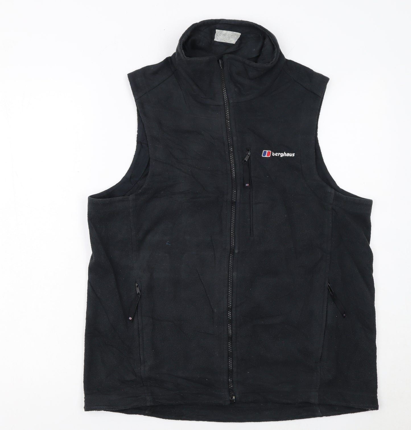 Berghaus Men’s Black Fleece Bodywarmer Waistcoat Size S Outdoor Vest