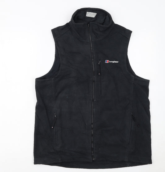 Berghaus Men’s Black Fleece Bodywarmer Waistcoat Size S Outdoor Vest