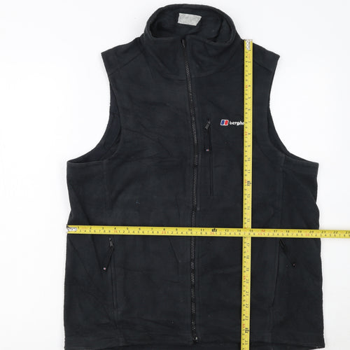 Berghaus Men’s Black Fleece Bodywarmer Waistcoat Size S Outdoor Vest