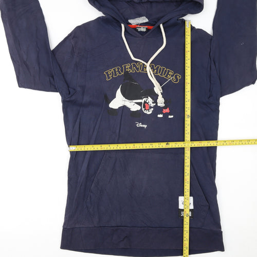 Disney Men's Blue Pullover Hoodie L Graphic Cartoon Frenemies Sweatshirt