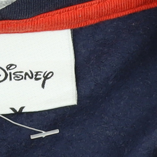 Disney Men's Blue Pullover Hoodie L Graphic Cartoon Frenemies Sweatshirt