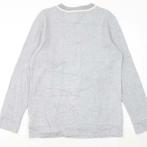 Reebok Classic Men's Grey Pullover Sweatshirt M Crew Neck Logo