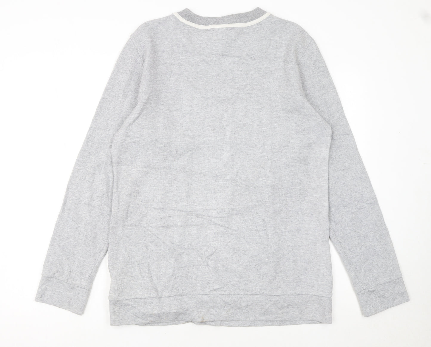 Reebok Classic Men's Grey Pullover Sweatshirt M Crew Neck Logo