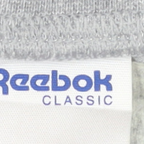 Reebok Classic Men's Grey Pullover Sweatshirt M Crew Neck Logo