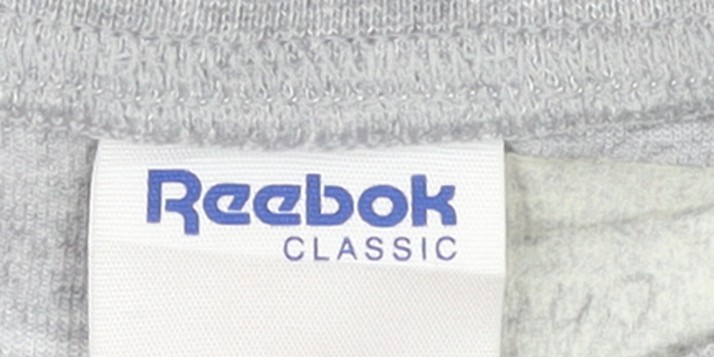 Reebok Classic Men's Grey Pullover Sweatshirt M Crew Neck Logo