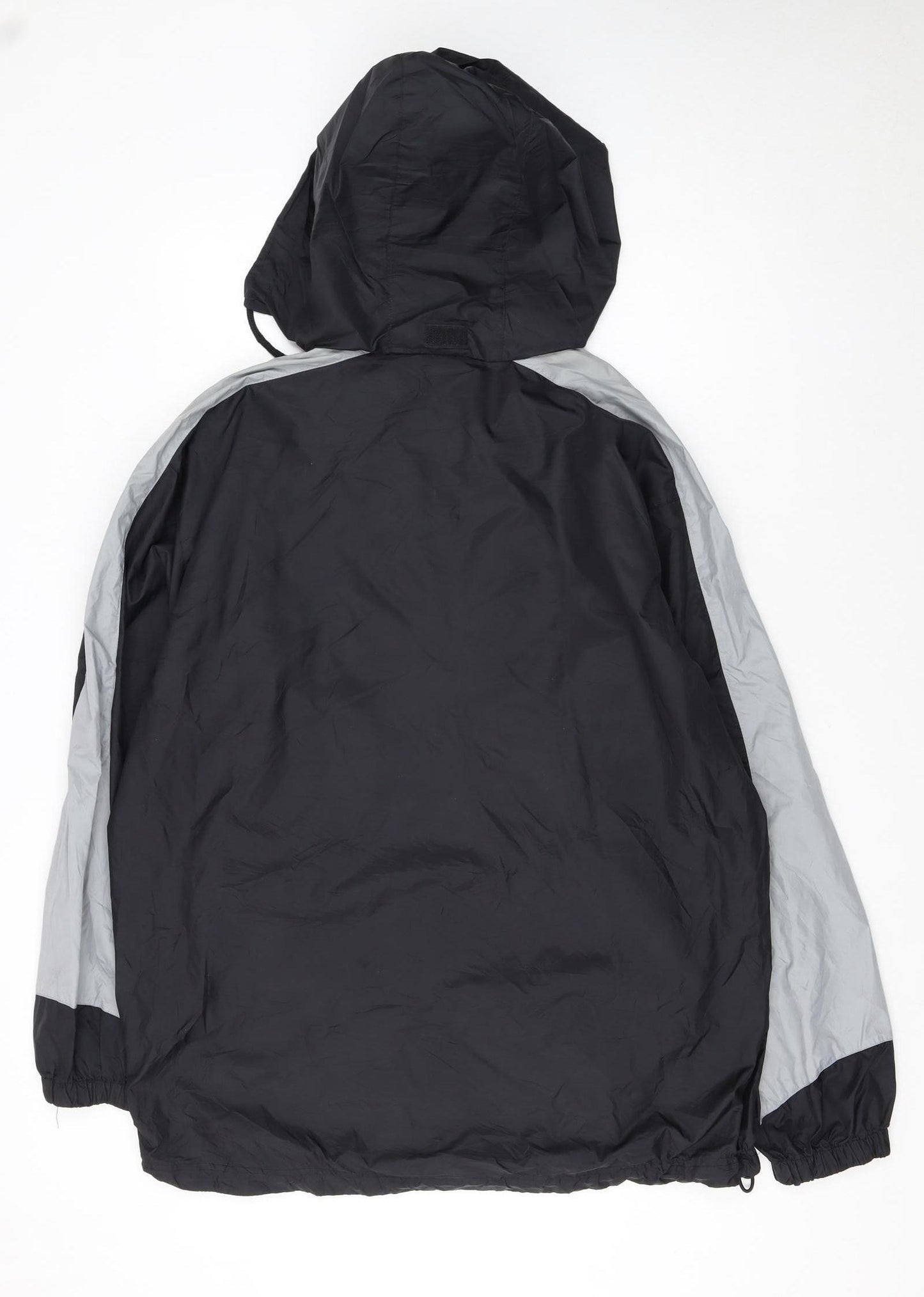 Umbro Men's Black Windbreaker Jacket L Lightweight Hooded Sportswear
