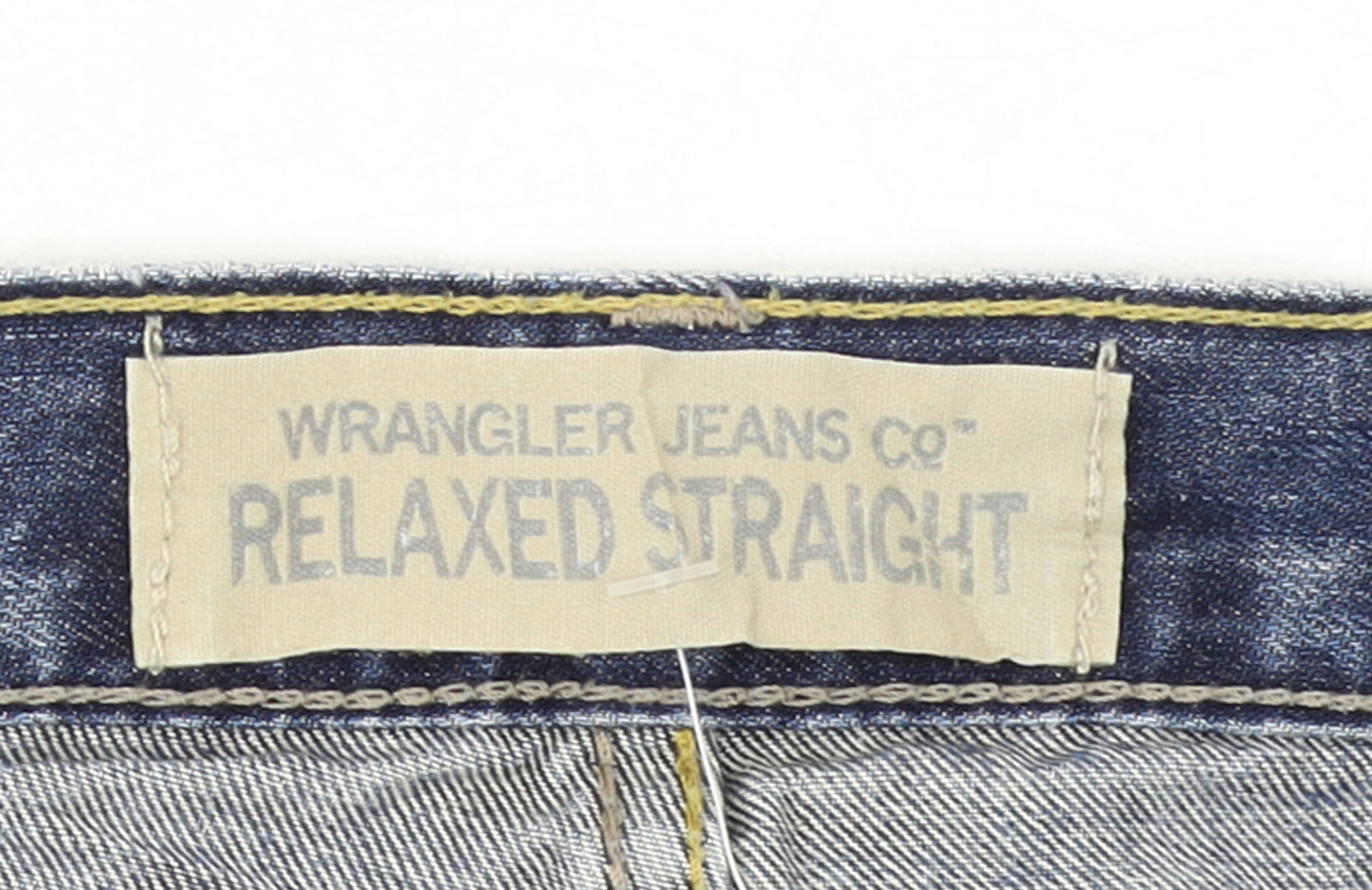 Wrangler Men's Blue Relaxed Straight Denim Jeans 38x30