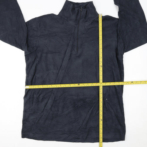 Lotto Mens Navy 1/4 Zip Fleece Sweatshirt XXL Polyester Warm Top