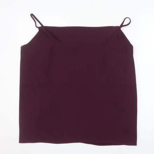 River Island Women’s Purple Polyester Camisole Tank Top Size 18