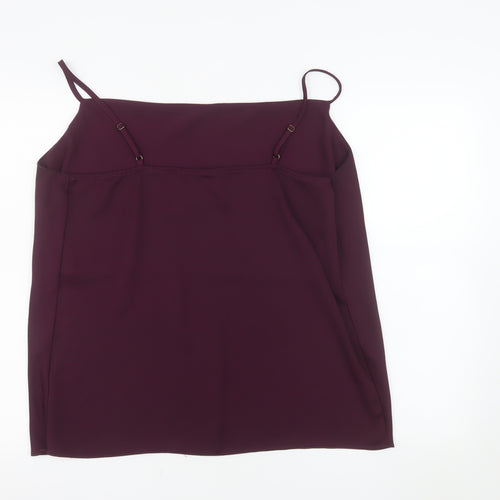 River Island Women’s Purple Polyester Camisole Tank Top Size 18