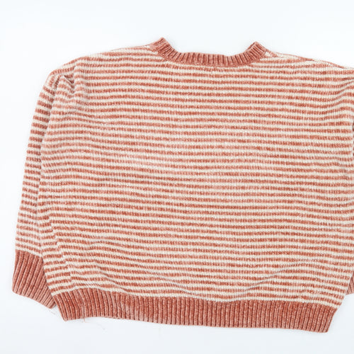 Primark Women’s Striped Crew Neck Knit Jumper Small Multicoloured