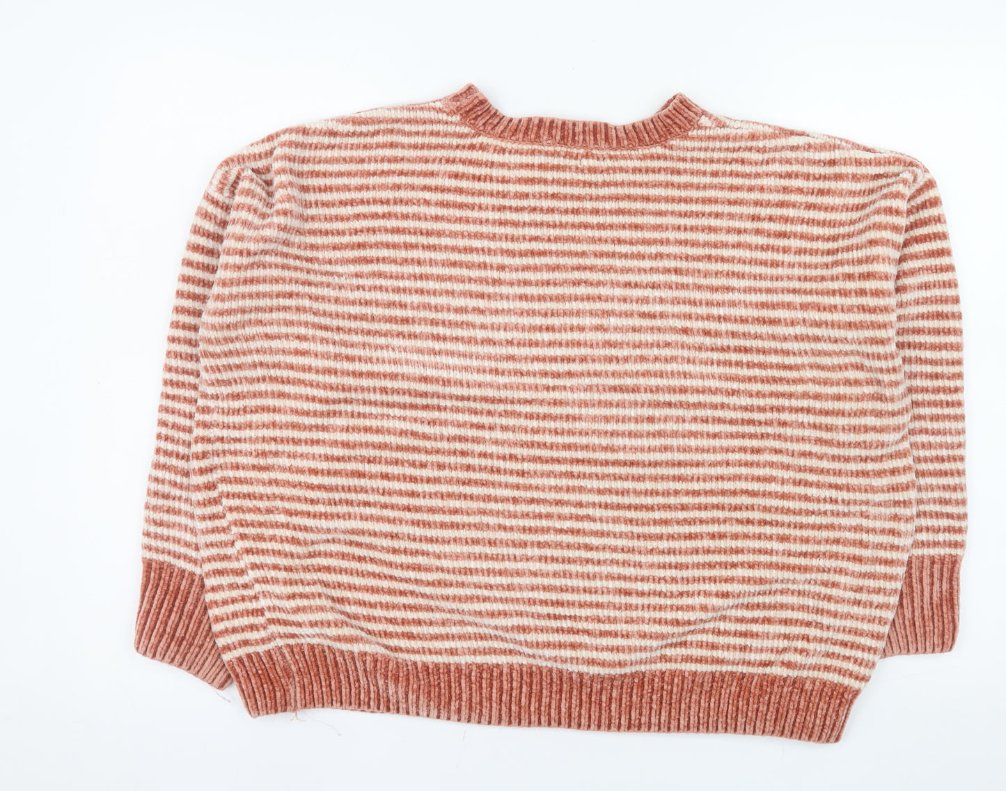 Primark Women’s Striped Crew Neck Knit Jumper Small Multicoloured