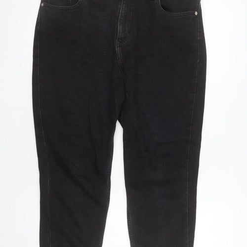 F&F Women’s Black Straight Jeans Size 12 Regular Fit Denim