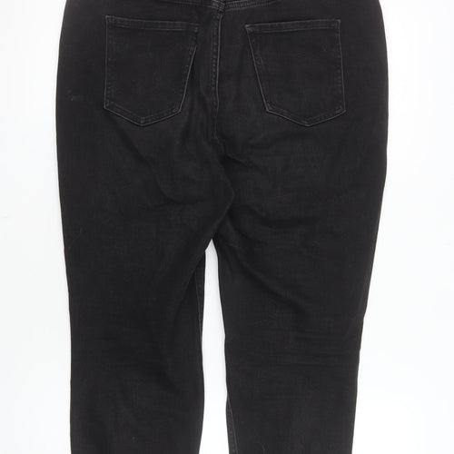 F&F Women’s Black Straight Jeans Size 12 Regular Fit Denim