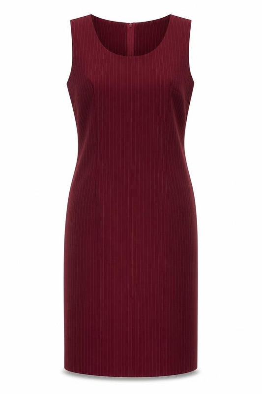 Front view of Cartise Women Red, size 12, Sheath Knee Length Sleeveless Dress
