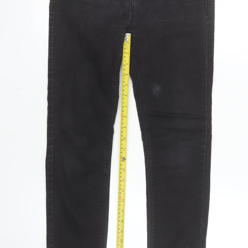 Stradivarius Women Black High Rise Skinny Jeans Size 10