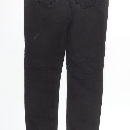 Stradivarius Women Black High Rise Skinny Jeans Size 10
