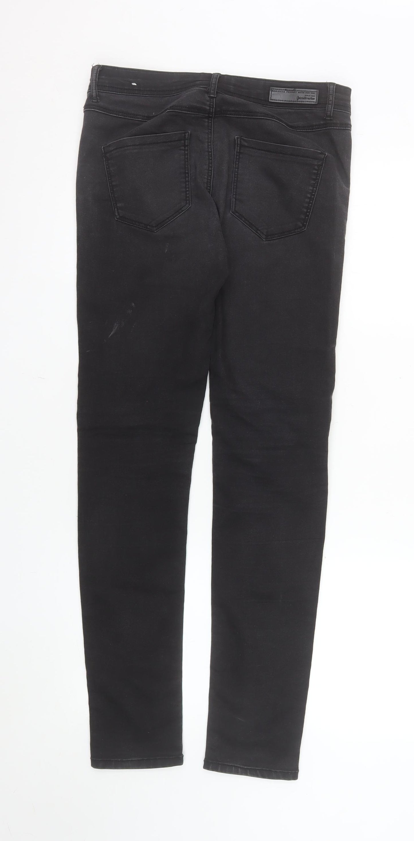 Stradivarius Women Black High Rise Skinny Jeans Size 10