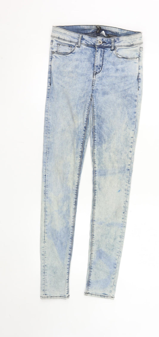 H&M Divided Women’s Blue Size 12 Skinny Acid Wash Jeans