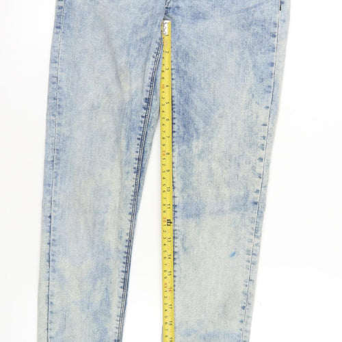 H&M Divided Women’s Blue Size 12 Skinny Acid Wash Jeans
