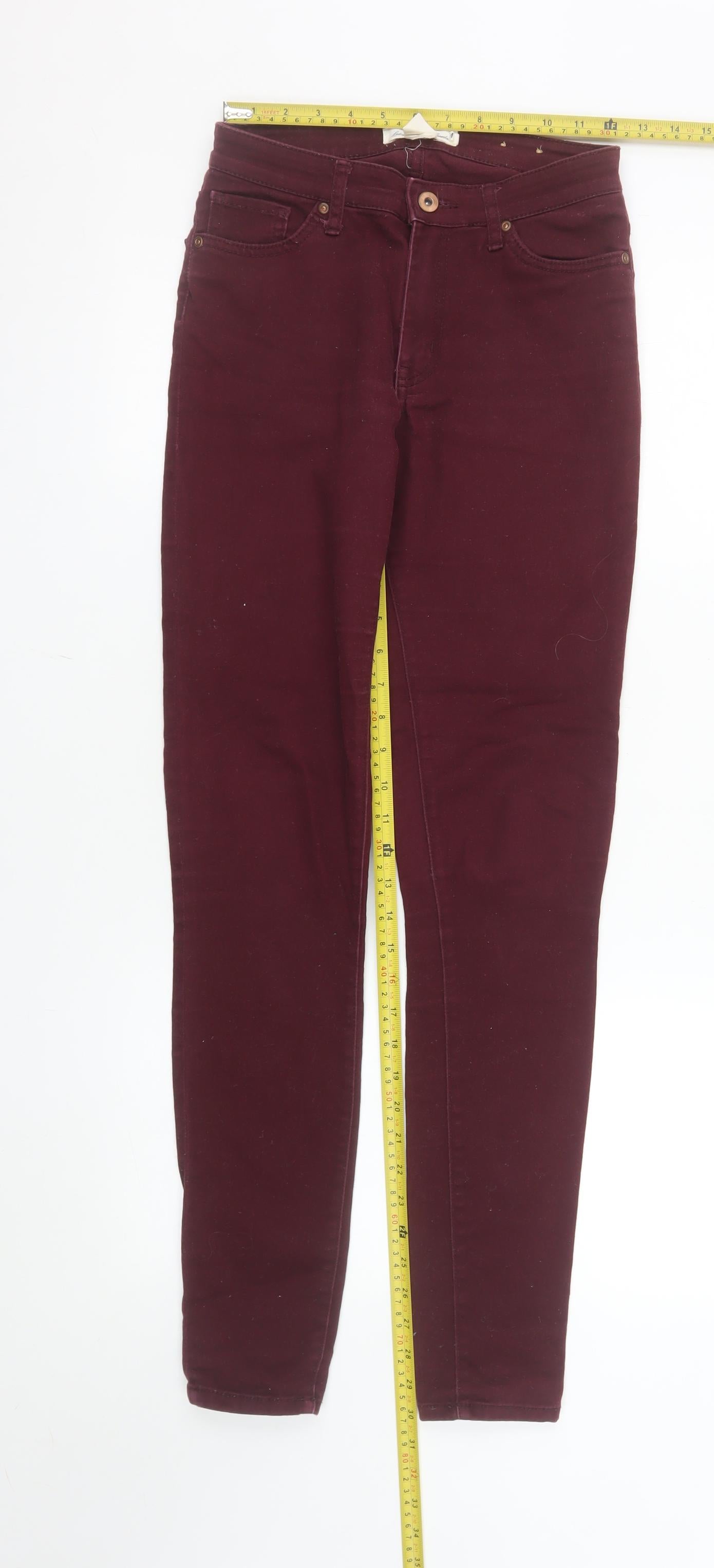 L.O.G.G. Women's Red Skinny Jeans Size 8 Slim Fit