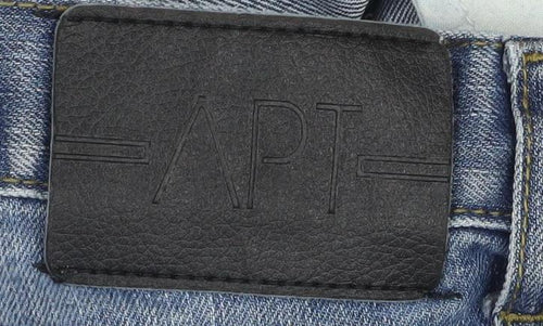 APT Womens Blue Straight Leg Mid Rise Denim Jeans Size 30R