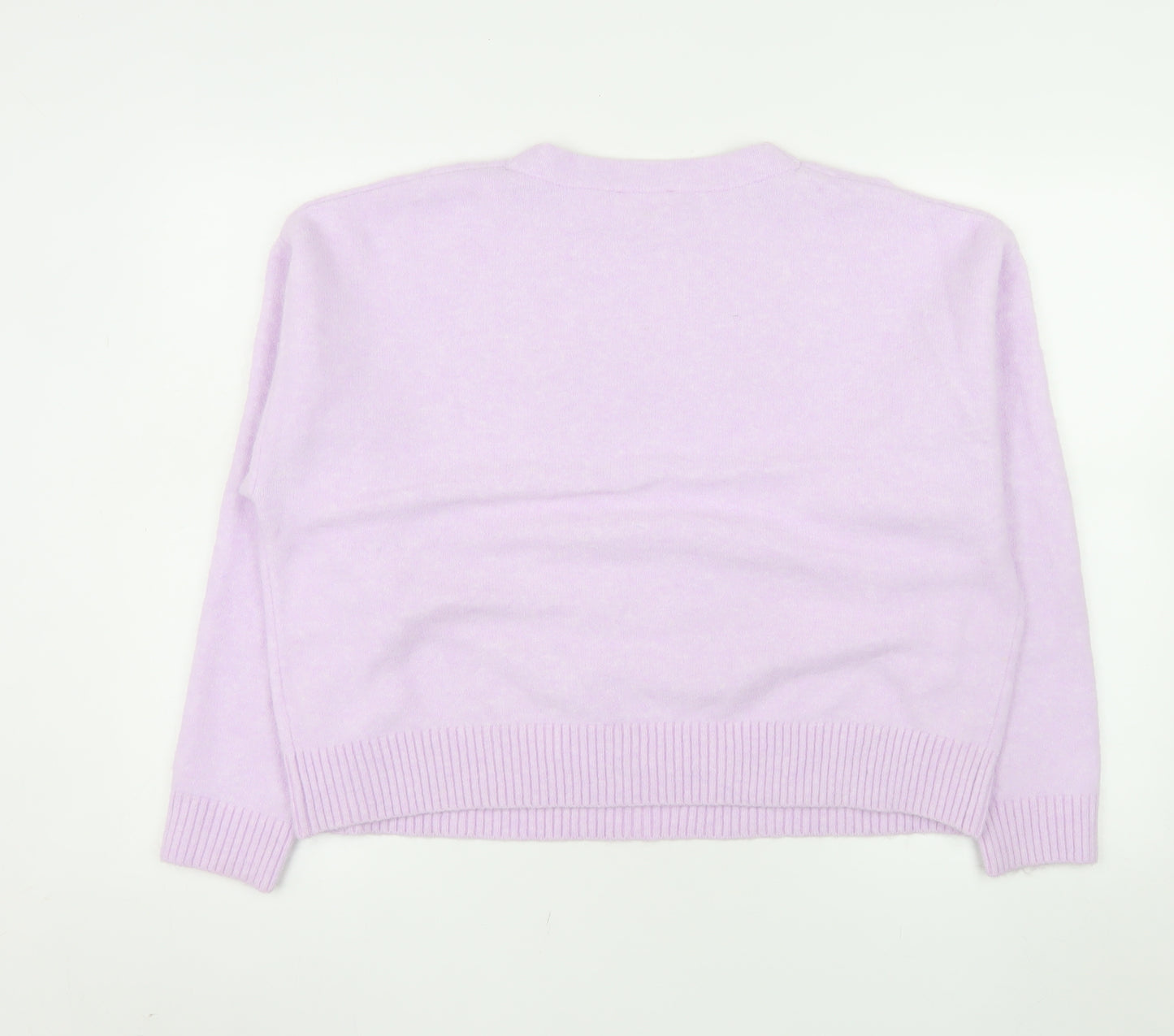 Savida Women Lilac XXL Crew Neck Pullover Jumper