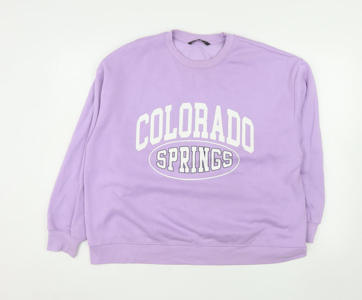 Dunnes Stores Womens Purple Colorado Springs Pullover Sweatshirt L