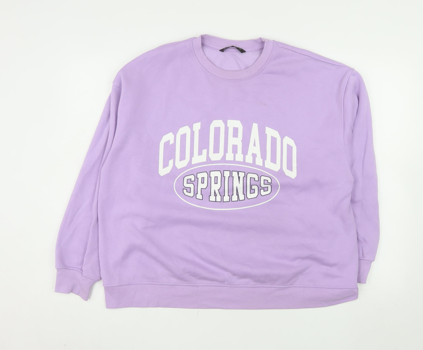 Dunnes Stores Womens Purple Colorado Springs Pullover Sweatshirt L