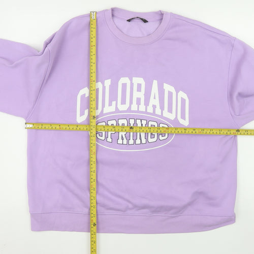 Dunnes Stores Womens Purple Colorado Springs Pullover Sweatshirt L