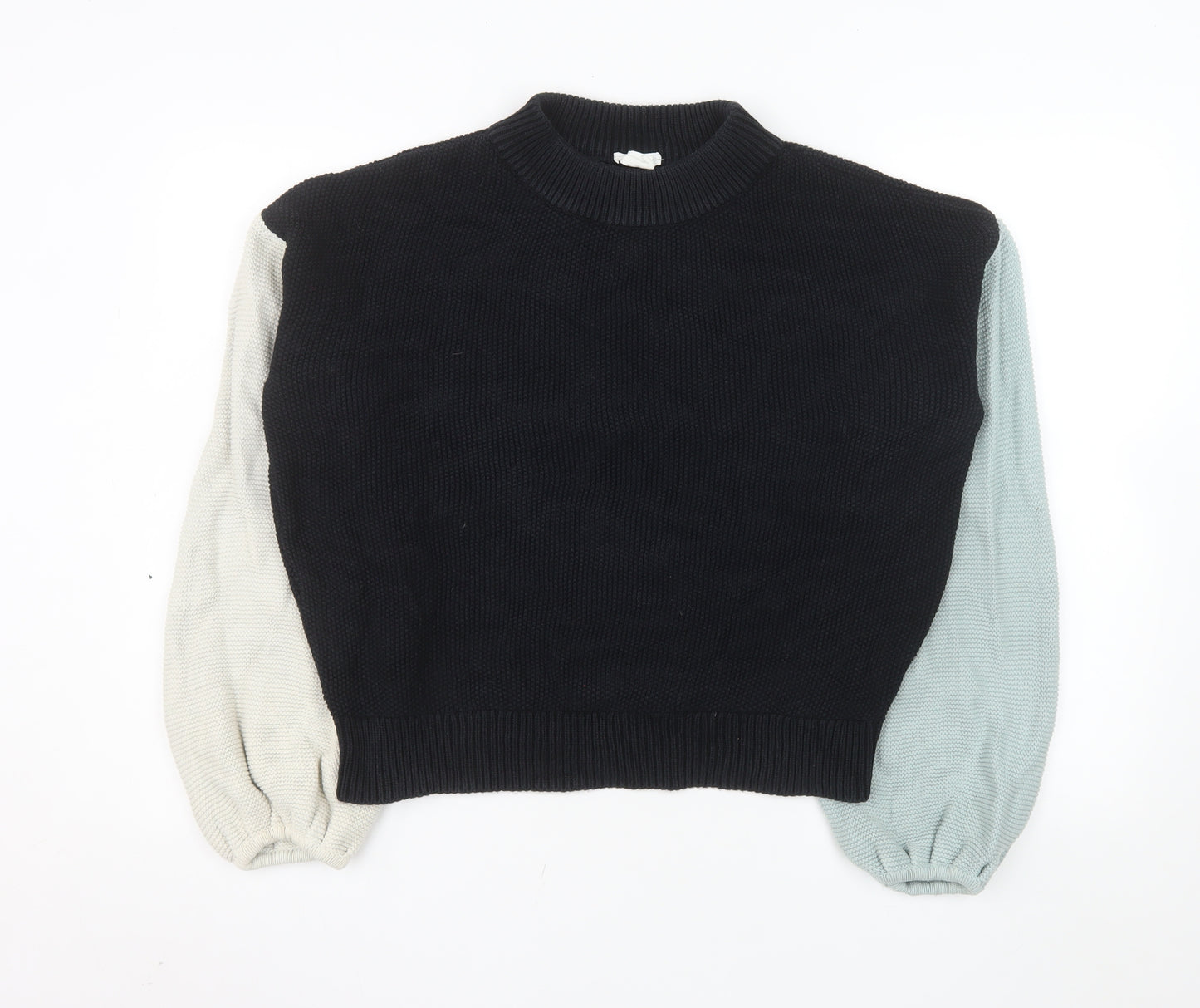 SKFK Womens Multicoloured Cotton Crew Neck Jumper Size 12