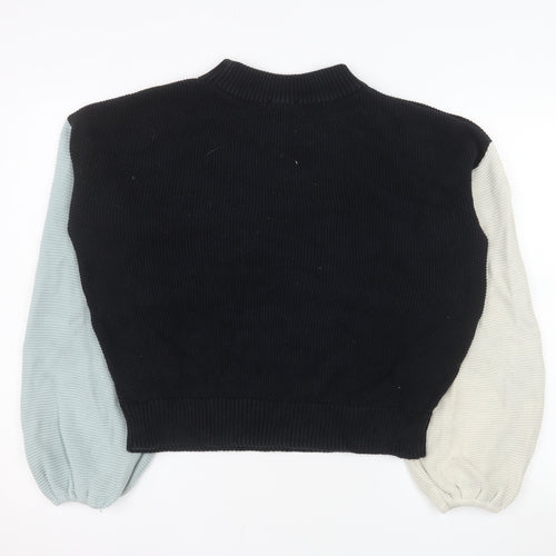 SKFK Womens Multicoloured Cotton Crew Neck Jumper Size 12