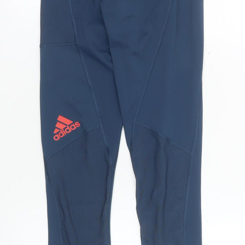 Adidas Womens Blue XS Techfit Primegreen Gym Leggings