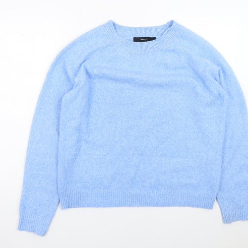 Vero Moda Womens Blue Crew Neck Pullover Jumper XL