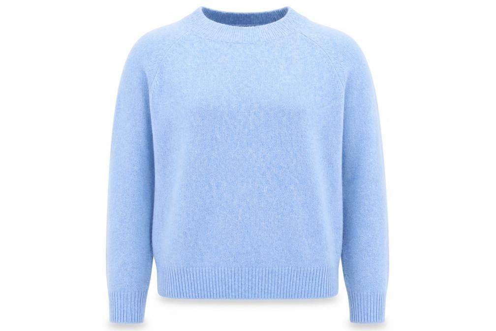 Front view of Vero Moda women’s blue crew neck jumper xl