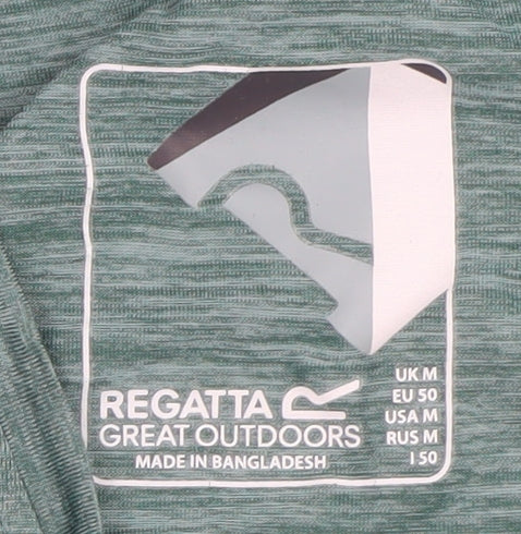 Regatta Men's Green Short Sleeve Polyester Crew Neck T-Shirt M