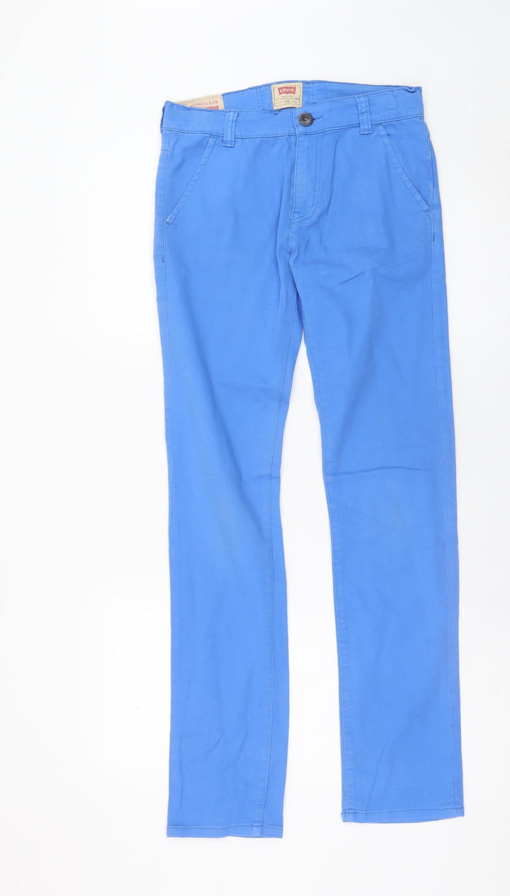 Levi’s Women Blue Straight Regular Fit Stretch Jeans Size 14