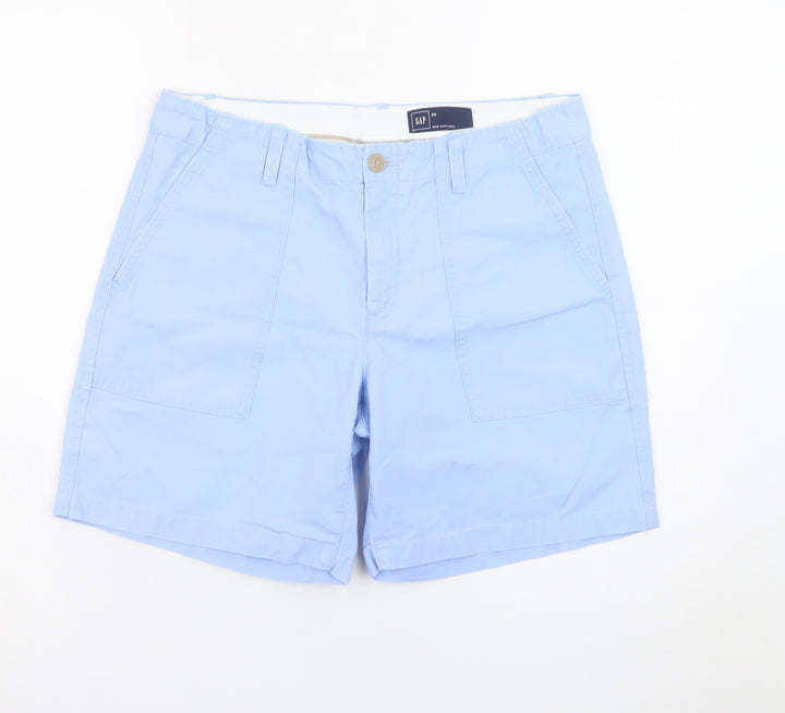GAP Men's Light Blue Chino Shorts Cotton Size M