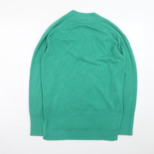 Next Women's Green V-Neck Pullover Jumper Size S Acrylic Knit