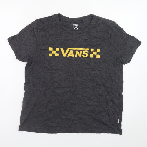 Vans Men's Charcoal Black XL Graphic T-Shirt Cotton Blend